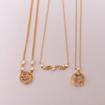 Necklaces Baroque Signature Moissanite Silver Pendant Necklace