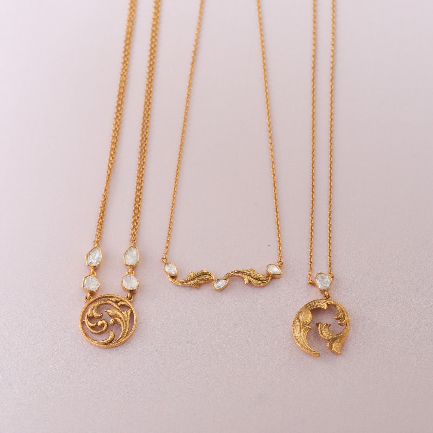 Necklaces Baroque Dreamy Moissanite Silver Pendant Necklace