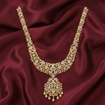 Necklaces Ishita CZ Silver Long Necklace