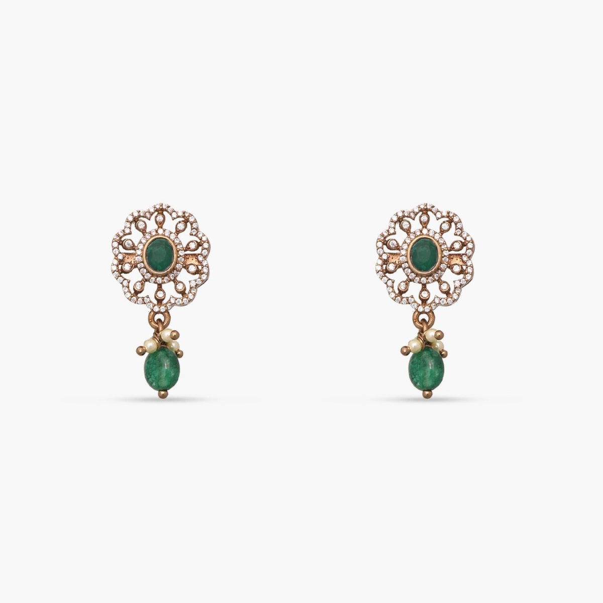 Pendants Ganaraj Moissanite Silver Pendant Set