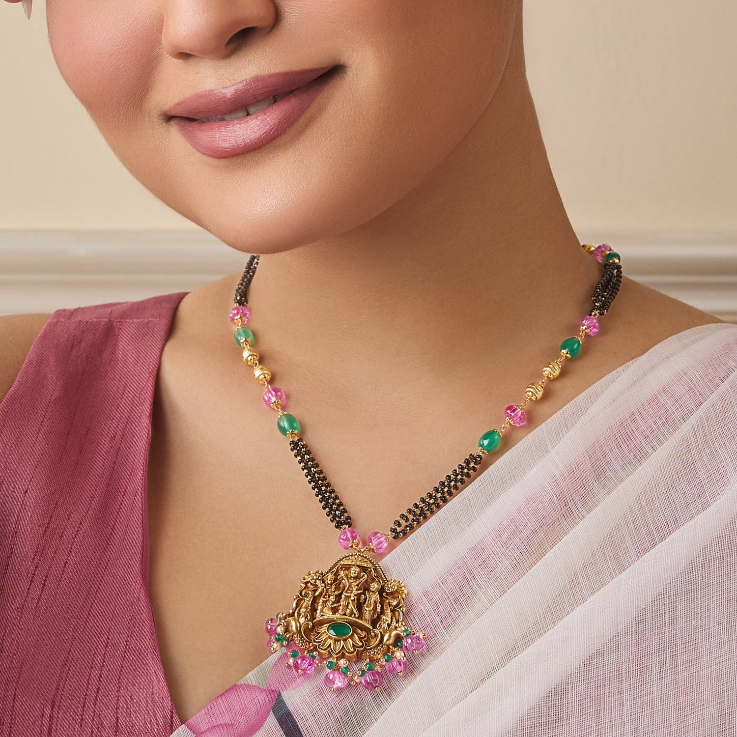 Gauri Antique Silver Mangalsutra