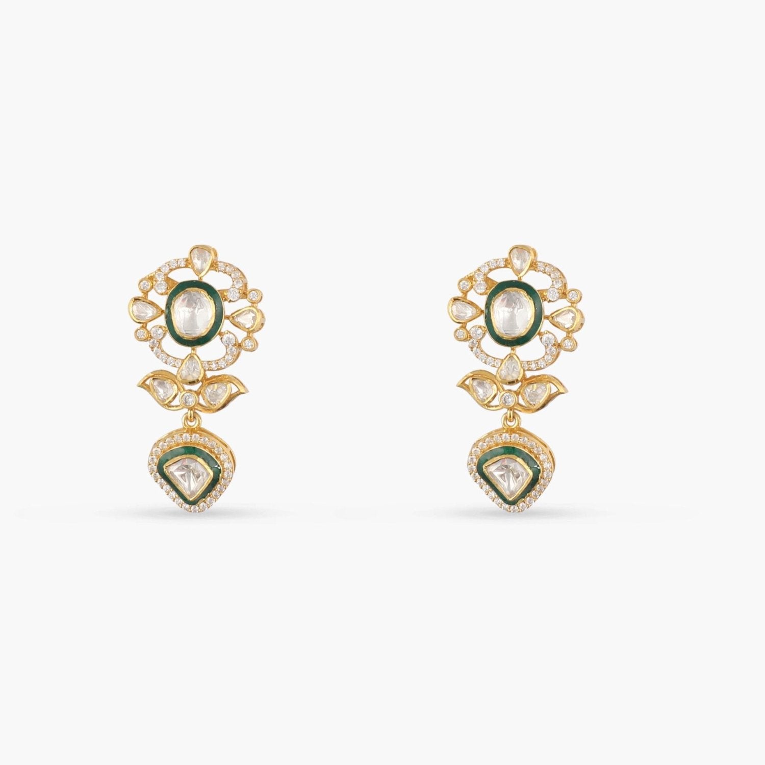 Necklace Vrinda Moissanite Silver Necklace Set