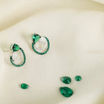 Earrings Emeraude Enchanted Silver Earrings