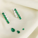 Earrings Emeraude Verdant Silver Earrings
