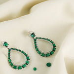 Earrings Emeraude Luxe Silver Dangle Earrings