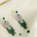 Earrings Emeraude Statement Silver Dangle Earrings