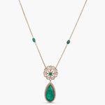 Pendants Saira Moissanites and Gemstone Pendant Necklace