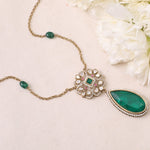 Pendants Saira Moissanites and Gemstone Pendant Necklace