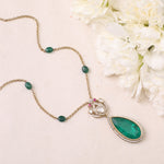 Pendants Aiza Moissanite and Gemstone Silver Pendant Necklace