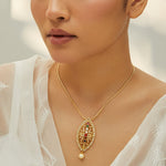 Pendants Amara Navaratna Silver Pendant Necklace