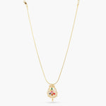 Pendants Vasudha Navaratna Silver Pendant Necklace