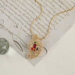 Pendants Majestic Navaratna Silver Pendant Necklace