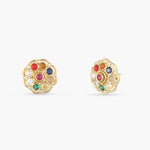 Earrings Sarika Navaratna Silver Stud Earrings