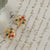 Sarika Navaratna Silver Stud Earrings