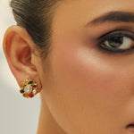 Earrings Anvaya Navaratna Silver Stud Earrings