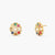 Anvaya Navaratna Silver Stud Earrings