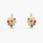 Earrings Pushpika Navaratna Silver Stud Earrings