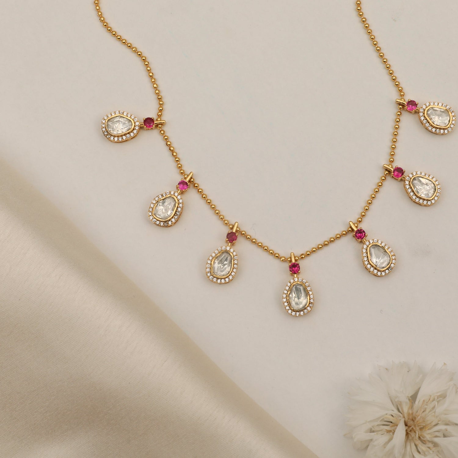 Necklace Stardust Moissanite Silver Necklace