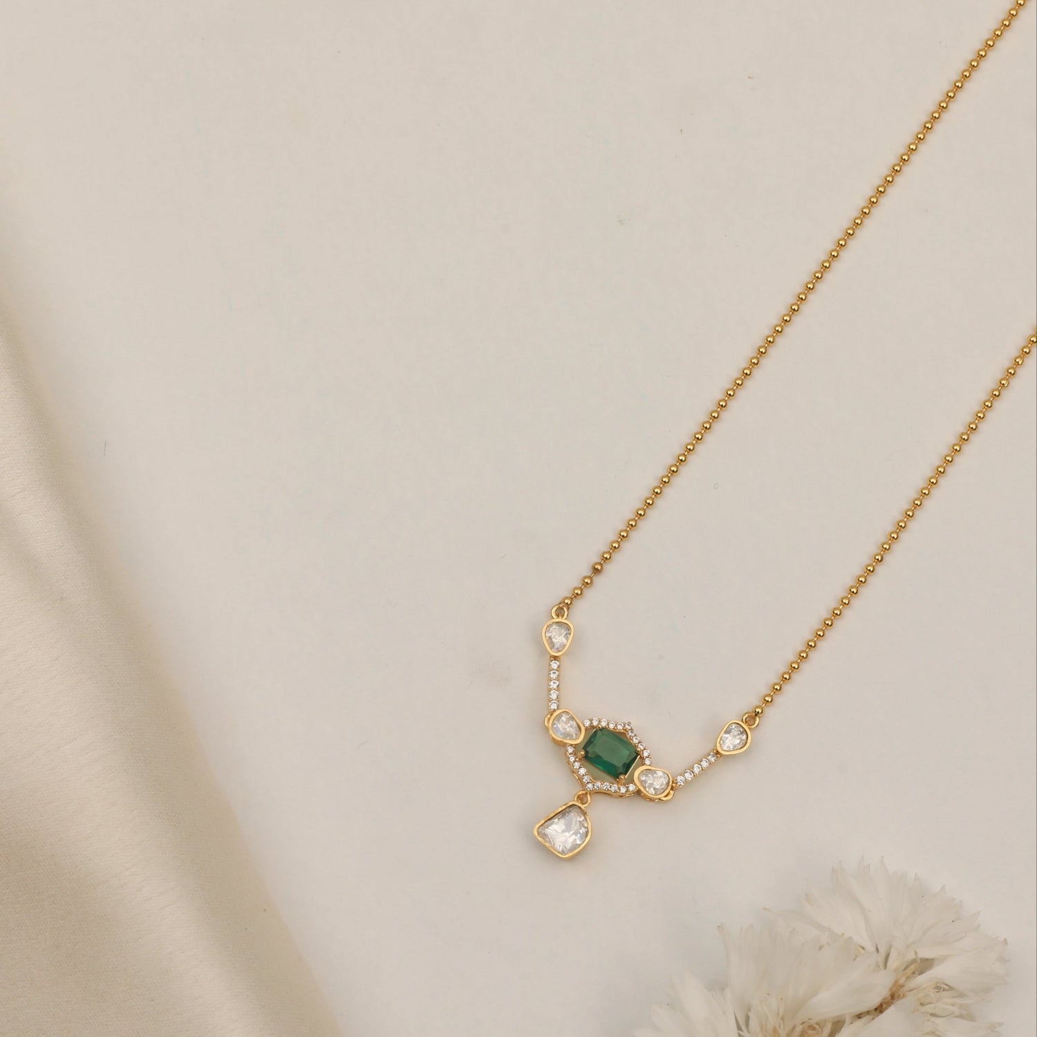 Necklace Eclipse Moissanite Silver Necklace