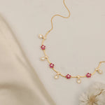 Necklace Twilight Moissanite Silver Floral Necklace