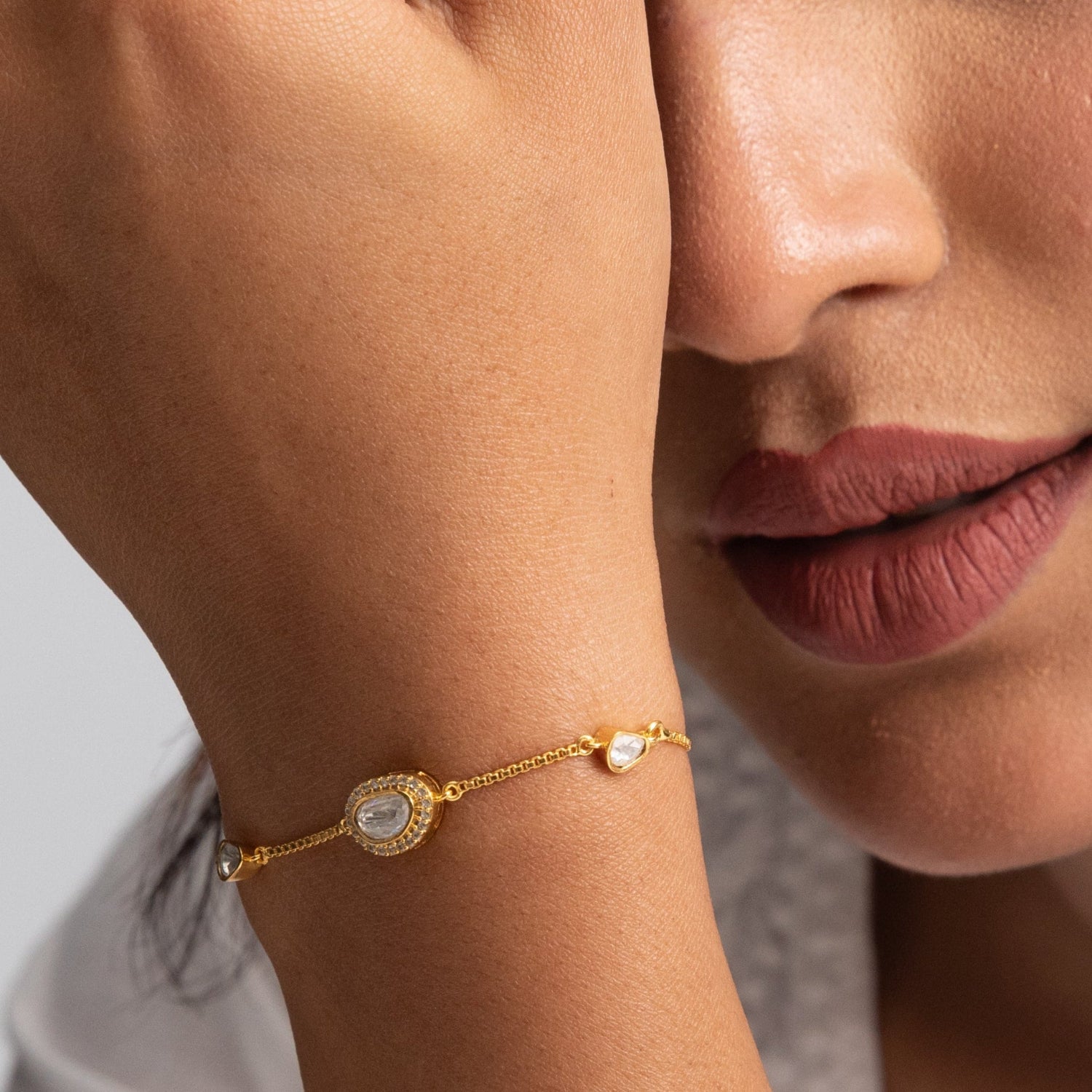 Bracelet Luna Moissanite Silver Bracelet