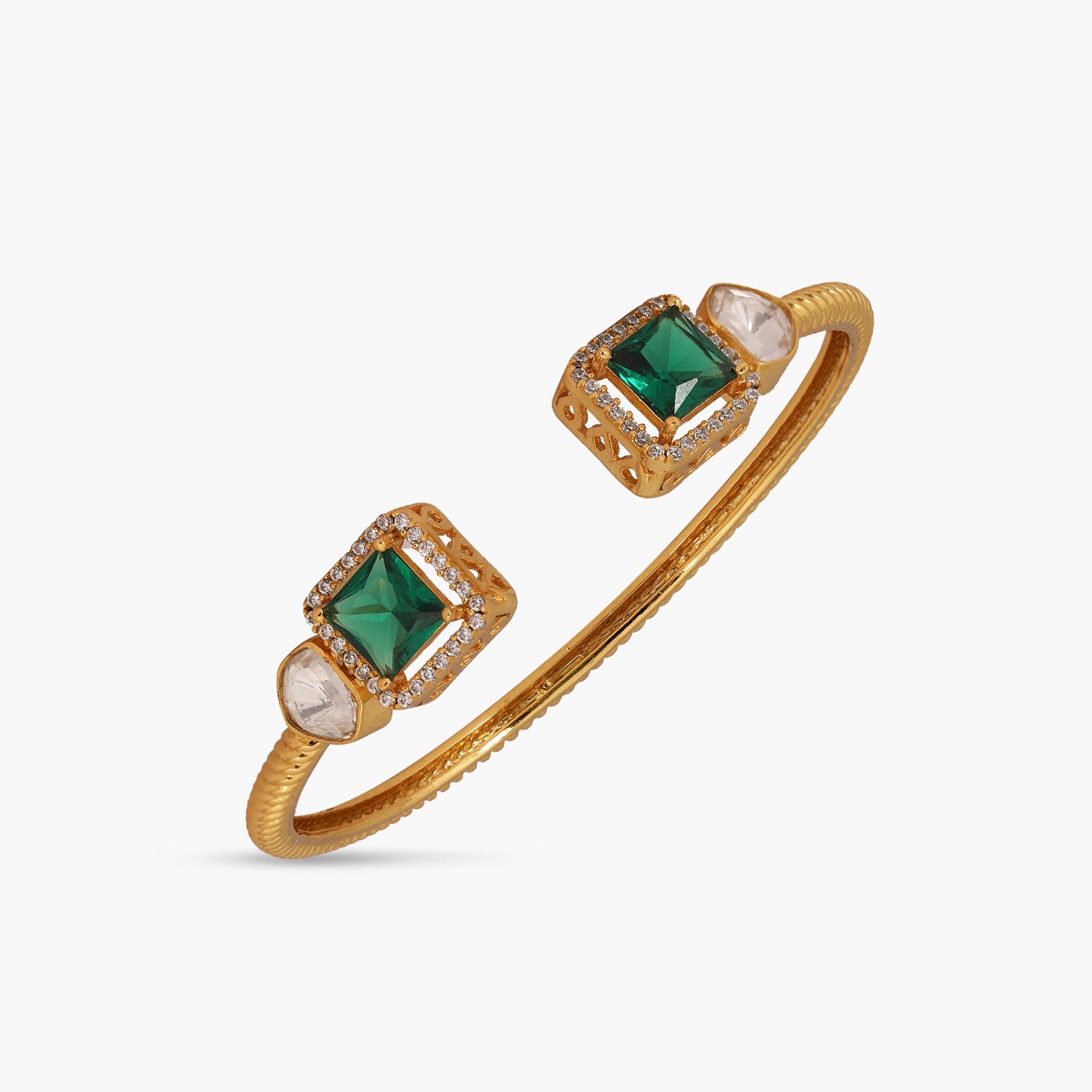 Bracelet Stellar Moissanite Silver Open Bracelet