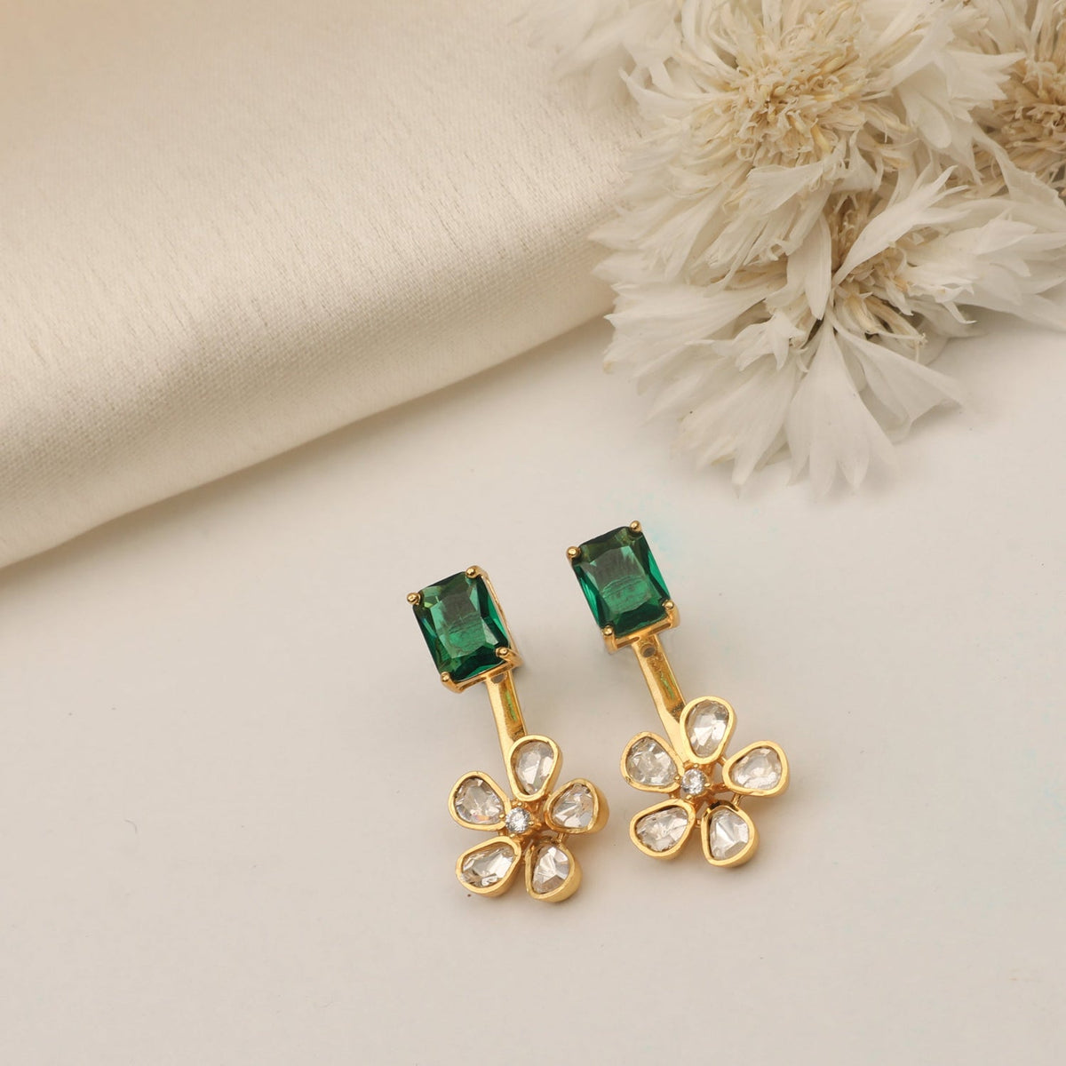 Earrings Lush Moissanite Silver Jacket Earrings