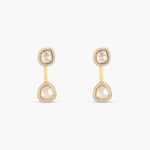 Earrings Cosmic Light Moissanite Silver Jacket Earrings