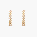 Earrings Starlit Moissanite Silver Hoop Earrings