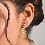 Earrings Starlit Moissanite Silver Hoop Earrings