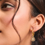 Earrings Lunar Glow Moissanite Silver Dangler Earrings