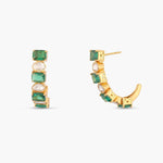 Earrings Glint Moissanite Silver Hoop Earrings