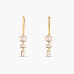 Ethereal Moissanite Silver Dangler Earrings