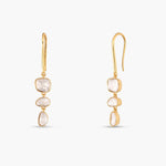 Ethereal Moissanite Silver Dangler Earrings