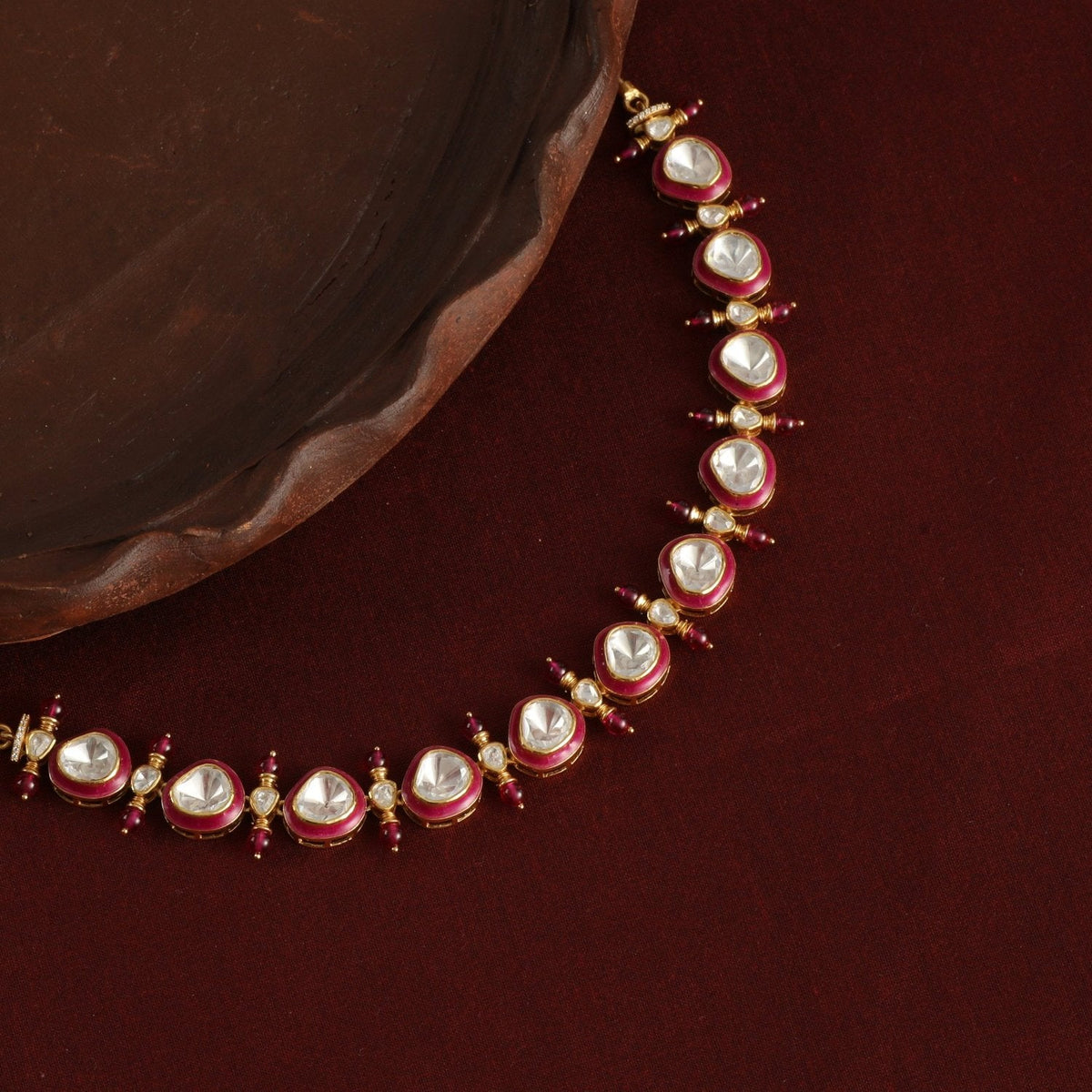 Necklace Rajasi Moissanite Silver Necklace