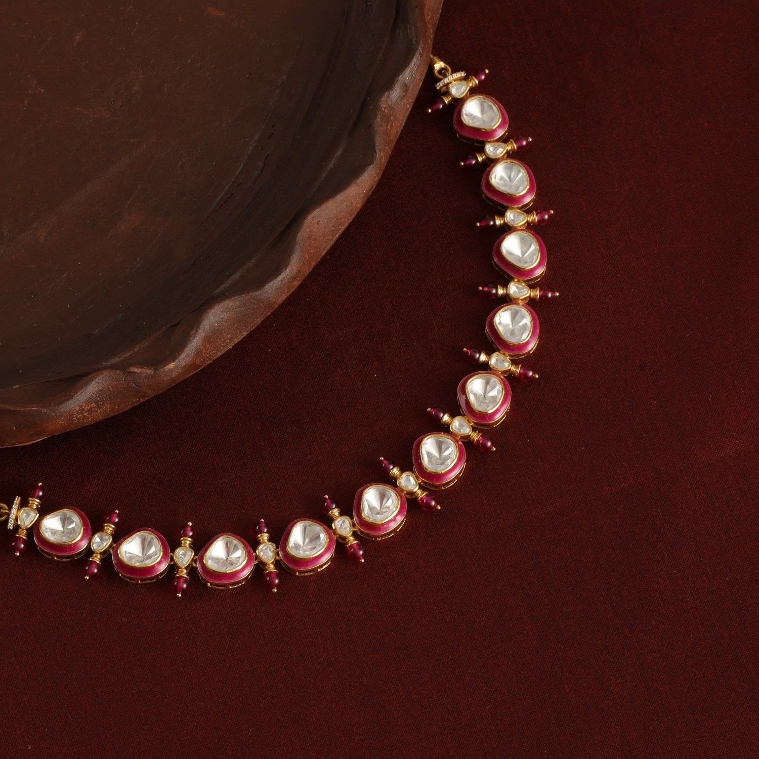 Necklace Rajasi Moissanite Silver Necklace