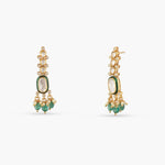 Earrings Verdant Glow Moissanite Silver Earrings