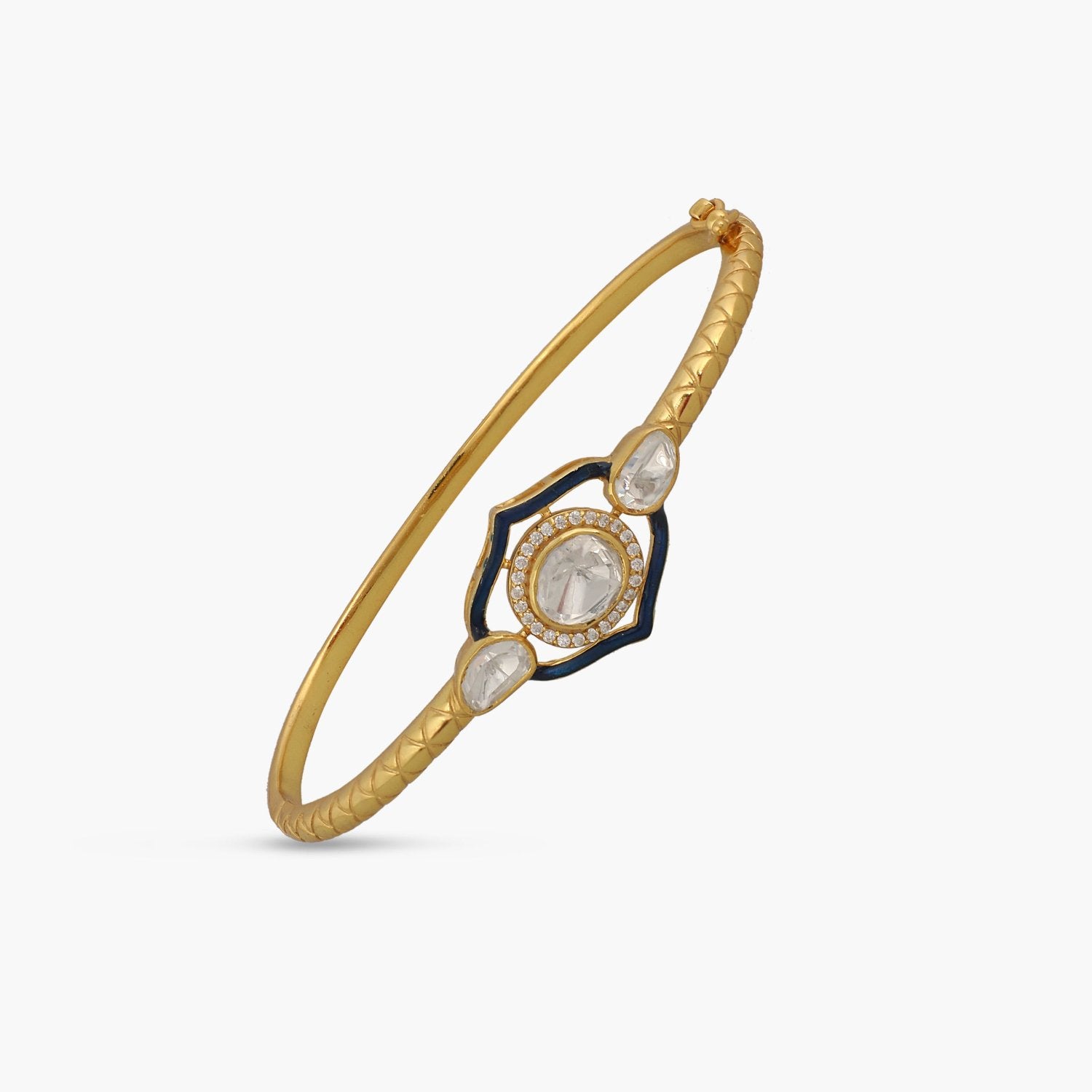 Bracelet Blue Aura Moissanite Silver Bracelet