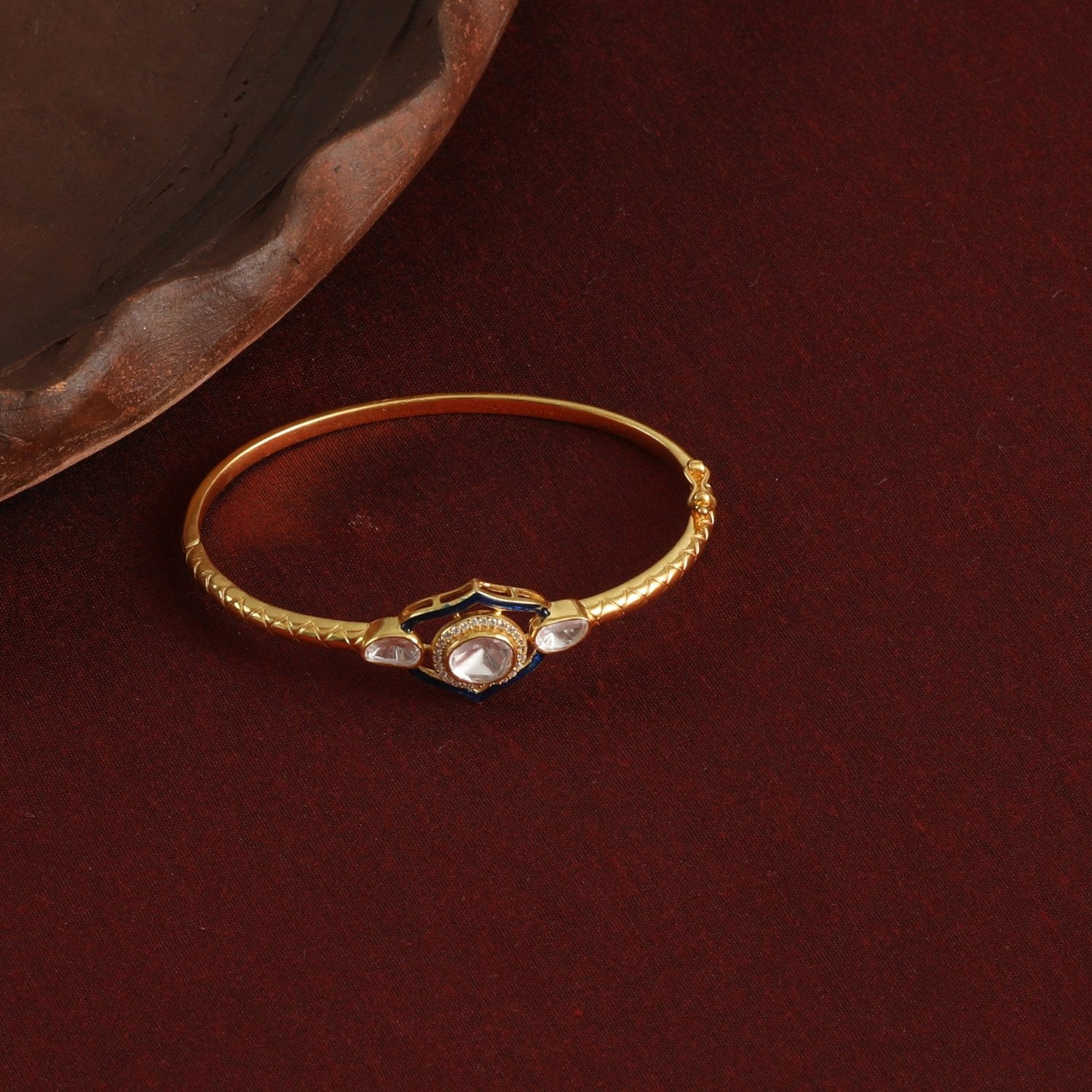 Bracelet Blue Aura Moissanite Silver Bracelet