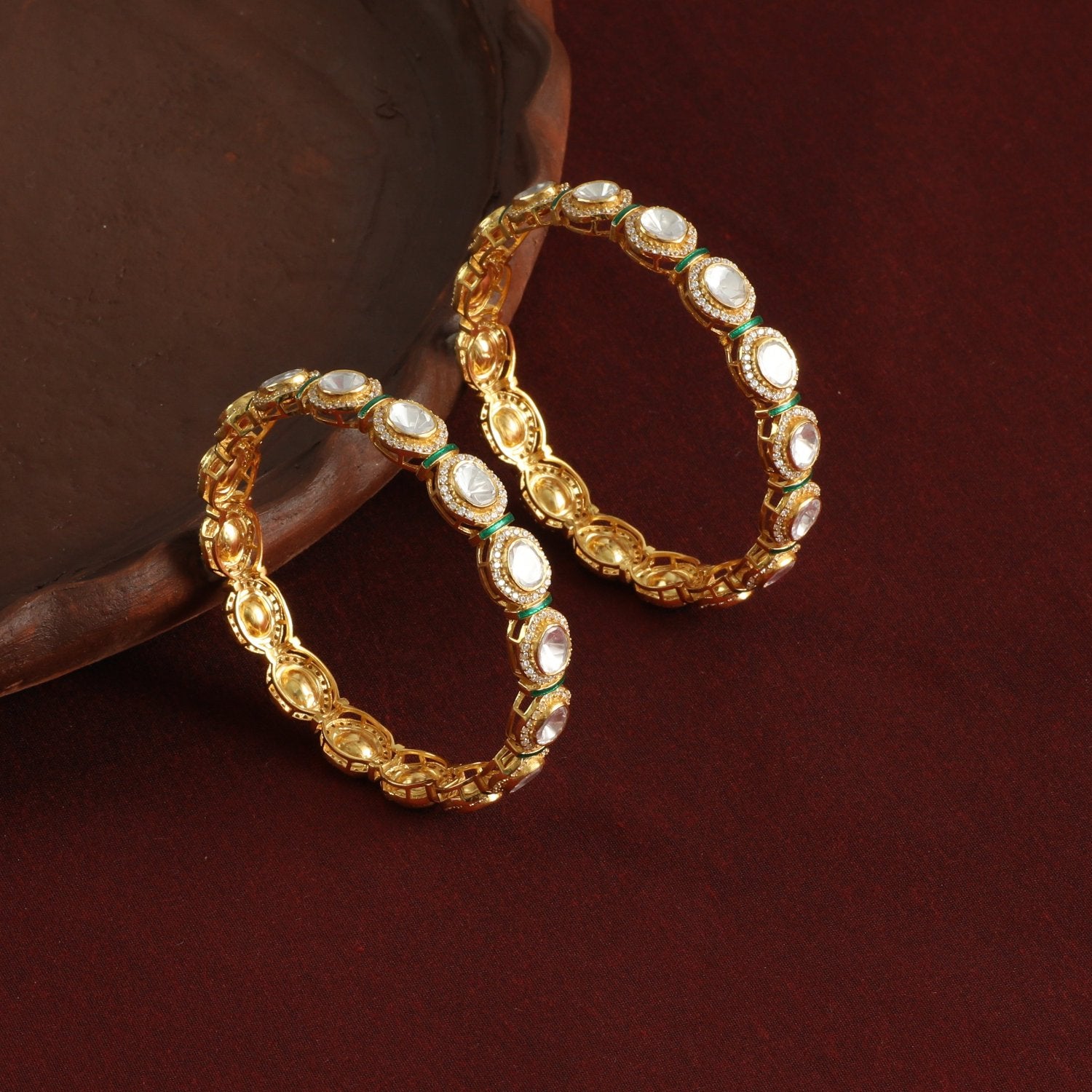 Bangles Timeless Glow Moissanite Silver Bangles