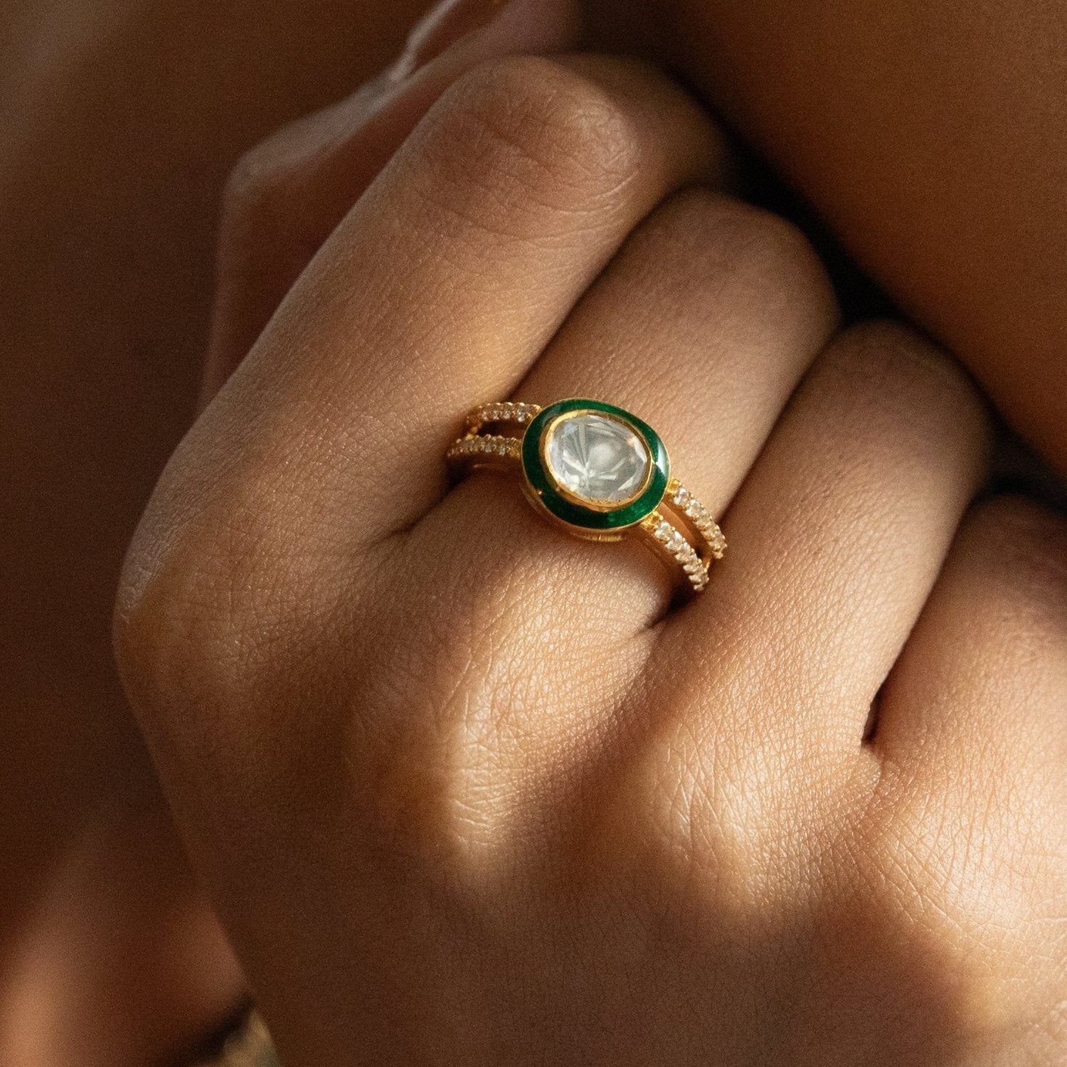 Finger Ring Lush Radiance Moissanite Silver Ring
