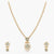 Vrinda Moissanite Silver Necklace Set