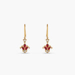 Earrings Malati Jadau Silver Drop Earrings