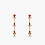 Earrings Rekha Jadau Silver Drop Earrings