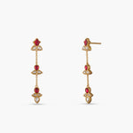 Earrings Rekha Jadau Silver Drop Earrings