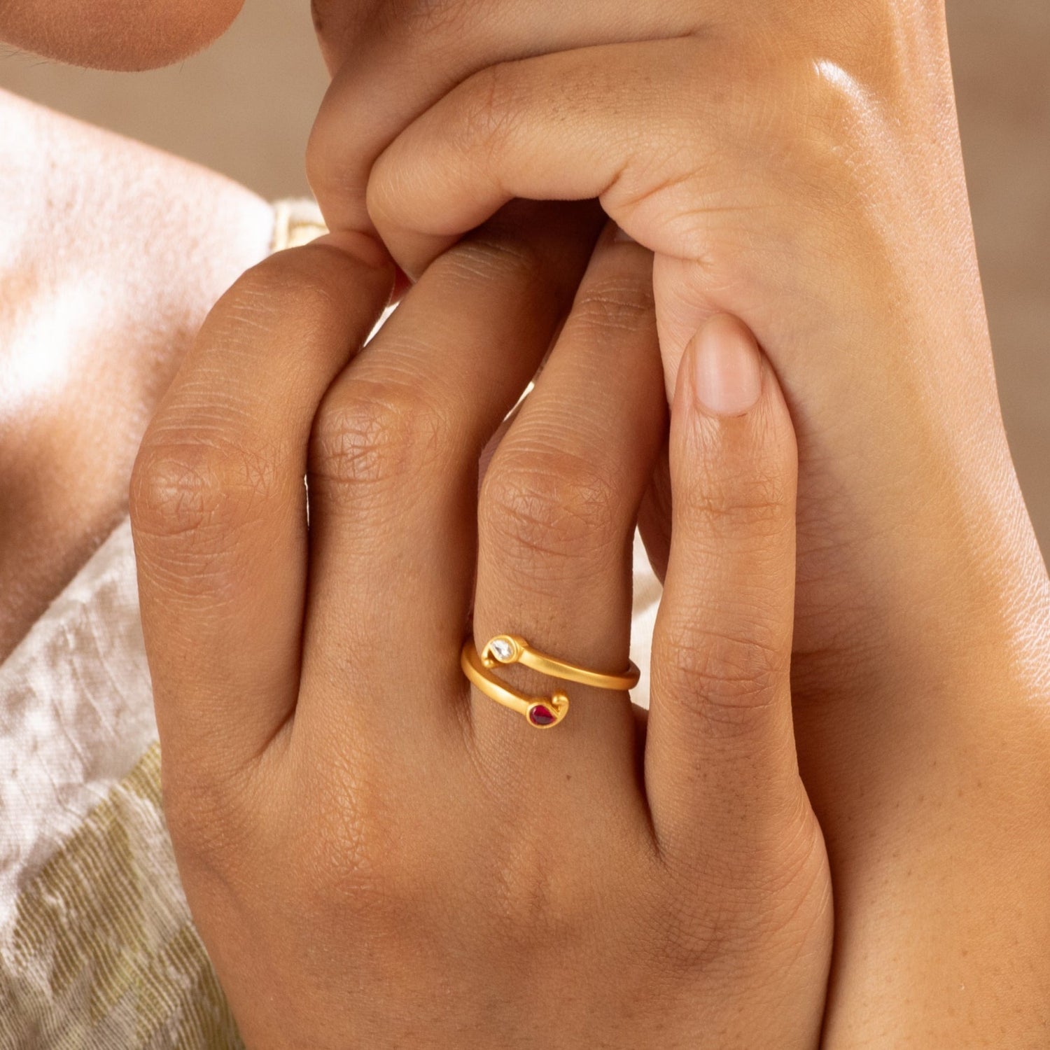 Finger Ring Minimal Jadau Silver Ring