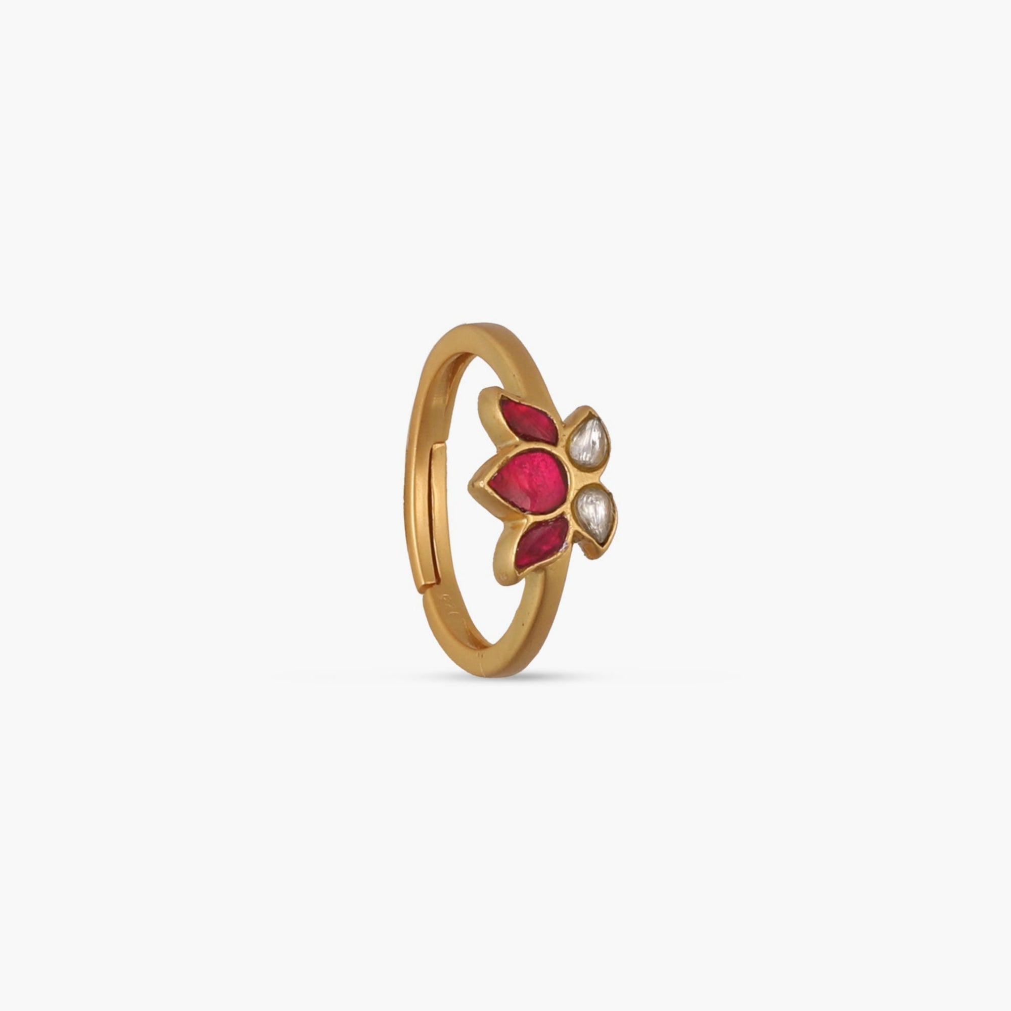 Kamal Jadau Silver Ring