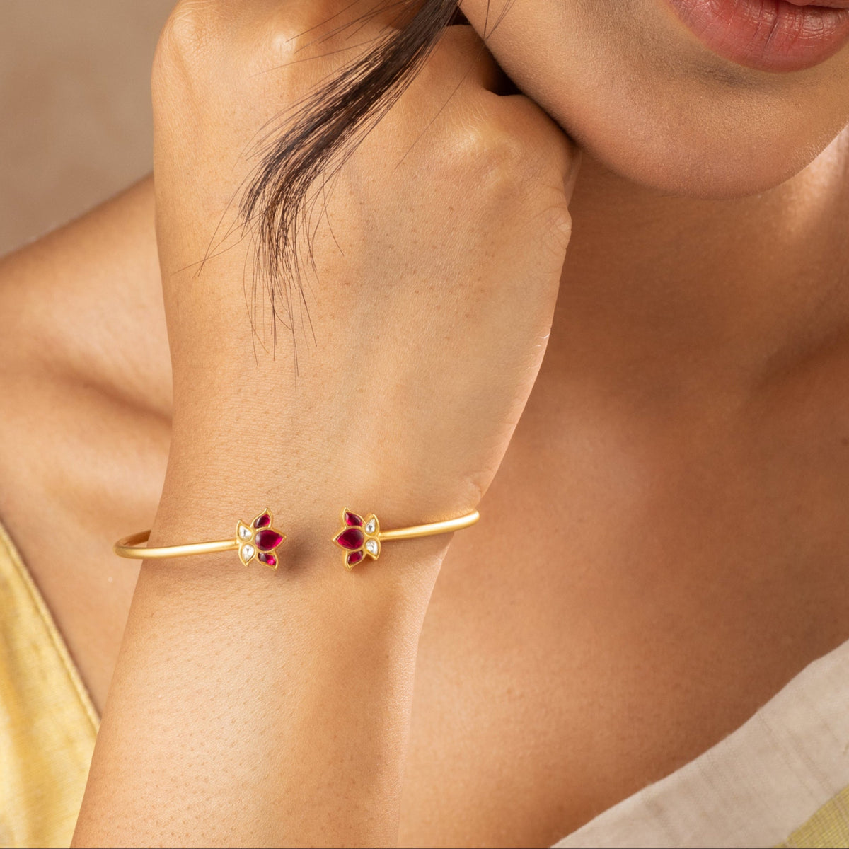  Kamal Jadau Silver Bracelet 