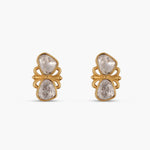 Earrings Shubhra Jadau Silver Stud Earrings