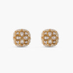 Earrings Moti Jadau Silver Stud Earrings